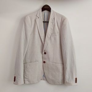Scotch & Soda Unstructured Linen Cotton Blazer - Small / US 36 / EU 46